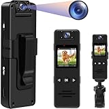 TANGMI Bodycam, 180° Drehbares Objektiv 1080P HD Video & Audio Kleine...