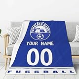 Schalke Personalisierte Kuscheldecke,Schalke Decke mit Namen, Nummer &...