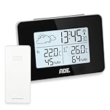 ADE Digitale Wetterstation Funk mit Außensensor | Innen und...