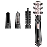 BaByliss Dry, Straighten and Style - Rotierende Warmluftbürste, 1000W...