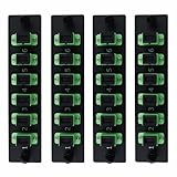 Duogalia Simplex SC/APC Glasfaser-Patchpanel mit Simplex Singlemode Green...