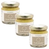 3er Pack Lussiero Trüffelbutter mit echtem Weissem Bianchetto Trüffel...