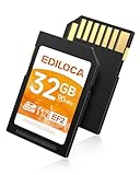 Ediloca EF2 32GB UHS-I SD-Karte, SDHC UHS-I-Speicherkarte, schnelle...