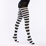 Boland - Strumpfhose mit Streifen, Strümpfe für Karneval, Mottoparty oder...