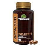 Vitassential Beta-Carotin - Hochdosiert Bräunungskapseln – Vitamin A...