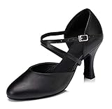 Minitoo Damen Kreuz Leder Gitarrengurt Latin Salsa Ballroom Dance Schuhe,...