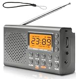 Tragbares Radio, AM,FM,SW Kofferradio mit LCD-Display, Batteriebetrieb,...