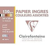 Clairefontaine 96775C Mappe Pastell Zeichenpapier (ideal für Kreide und...