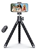 Mini Handy Stativ für Smartphone, Flexibler 360° Drehbarer Tripod mit...