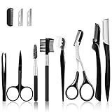 Smilcloud 11pcs Augenbrauen Set Augenbrauen-Rasierer Augenbrauen-Schere...