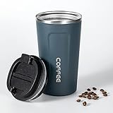 Thermobecher 510ml Kaffeebecher to go Termokaffeebecher Auslaufsicher...