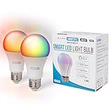 Smartspec WLAN Lampe E27 2er Pack – Smart Home LED Glühbirne,...
