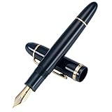 Jinhao X159 Füllfederhalter #8 Mittlere Feder, Blau mit goldenem Clip...