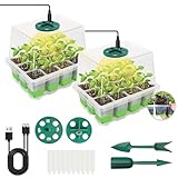 VDYXEW Mini Gewächshaus mit Licht, Anzucht Gewächshaus, Sonnenähnliche...