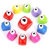 HAKACC Papierstanzer, 10 Stück Motivstanzer Mini Craft Papier Motivlocher...