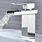 Wasserfall Wasserhahn,Edelstahl Waschtischarmatur Bad,Luxus Upgrade...