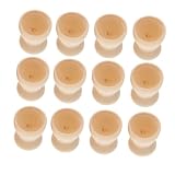SOLUSTRE 12 Stück Teiliges Holz Eierbecher Kleine Eierhalter aus Glattem...