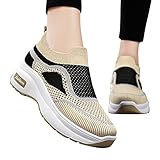 Laufschuhe Damen Running Leicht Ohne Schnürsenkel Mesh Outdoor...