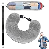 Baieye Befüllbares Nackenkissen,Kristallsamt Travel...
