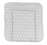 TupTam Baby Wickeltischauflage mit Baumwollbezug Gemustert, Farbe: Sterne...