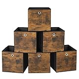SONGMICS Faltbare Aufbewahrungsboxen, Set mit 6 Aufbewahrungswürfeln,...