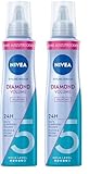NIVEA Diamond Volume Schaumfestiger, pflegender Haarschaum mit Hitzeschutz,...