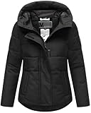 MARIKOO Damen Winterjacke (XS-3XL) - Steppjacke, Schlaufen auf der...