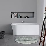 DURAVIT Eck-Badewanne aus Acryl Standbadewanne DuraDelfi (Ecke rechts) in...