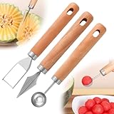 3 Stück Obstschneider aus Edelstahl, Neues DIY Melonenschneider Und...