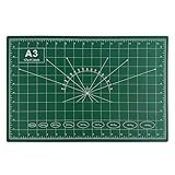 VELLUSTRA Schneidematte A3, Bastelunterlage mit Beidseitigen Rastern,...