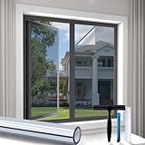 Volcanics Spiegelfolie Fenster Sichtschutz 90x196cm mit Montagewerkzeug,...