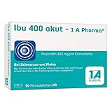 Ibu 400 akut - 1 A Pharma, 400 mg Tabletten mit Ibuprofen (50 Stck.): Bei...