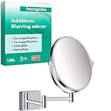 hansgrohe Addstoris - Kosmetikspiegel, Schminkspiegel, Rasierspiegel mit...