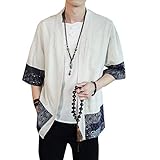 Siehin Herren Japan Happi Kimono Haori Jacke Übergangsjacke Baumwolle...