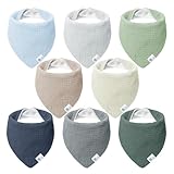 lulumoon Sabberlätzchen Baby Musselin Dreieckstuch Baby für Junge und...
