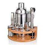 Cocktail Shaker Set,Esmula 750ML 12 Teiliges Edelstahl Barkeeper Kit...