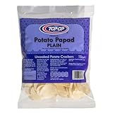 Kajal Top Op Potato Papad Plain, ideal als Beilage zu Vorspeisen, Snacks...