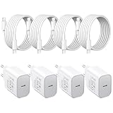 4er-Pack USB C 25W Ladegerät Ladekabel, Schnellladegerät PD3.0 Stecker...