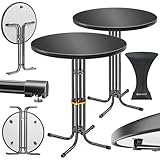 KESSER® Gastro Stehtisch klappbar Bistrotisch 2er Set | Pulverbeschichtete...