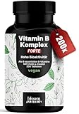 Vitamin B Komplex Hochdosiert – 200 Tabletten – Alle 8 Essentiellen...
