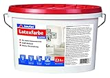 Baufan Latexfarbe classic 2,5 Liter | Nassabriebbeständig | weiß | für...