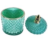 Fenical Bonboniere Glas mit Deckel Blaues Glasgefäß Langlebige...