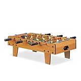 Relaxdays 10022517 Tischkicker, Tischfussball Kinder und Erwachsene,...