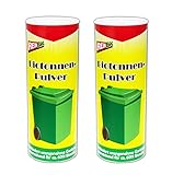 Reinex 2x500g BIOTONNENPULVER Mülleimer-Pulver Vorbeugen gegen Gerüche...