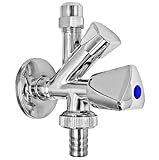 Kombi Eckventil 1/2 Zoll AG Wandanschluss selbstdichtend...