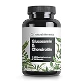 Glucosamin & Chondroitin – 180 Kapseln – mit Vitamin C für eine...