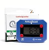 LudwigLacke Elektronische Parkscheibe Auto – Automatisch einstellend –...