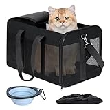 BYZESTY Transportbox Katze Hund Katzentransportbox Hundebox Faltbar...