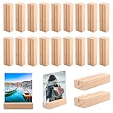 20 Stück Kartenhalter Holz,Tischkartenhalter Fotohalter Postkartenhalter...