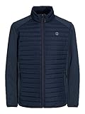 JACK & JONES Steppjacke Herren, Navy Blazer/Detail:set-in Sleeves, XL